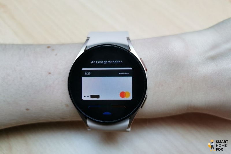 Функция оплаты на Galaxy Watch 4.